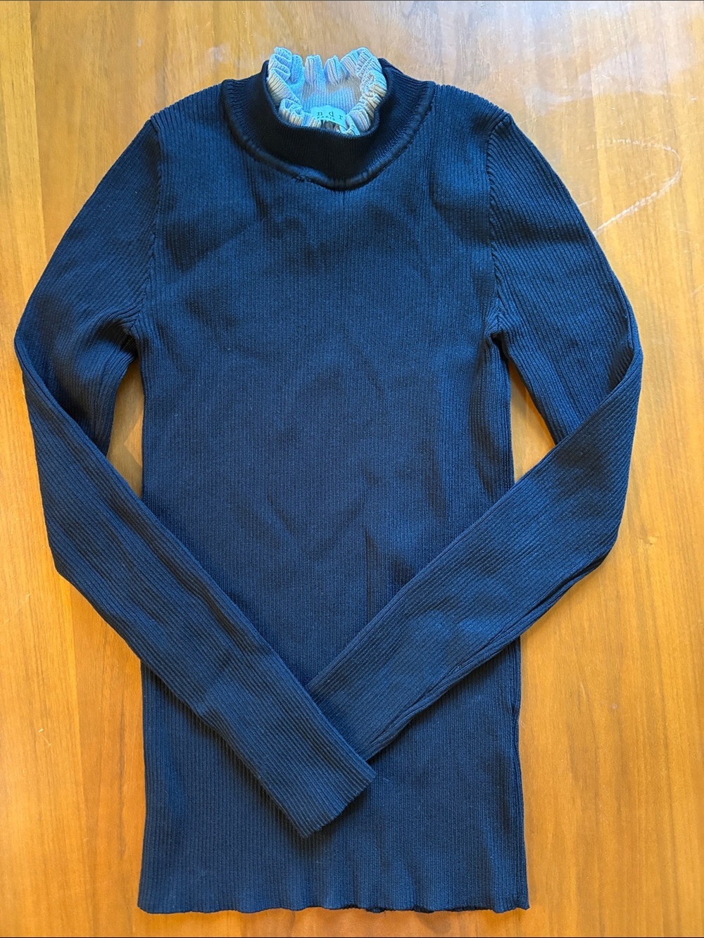EUC Black Sandro Paris Turtleneck Top XS